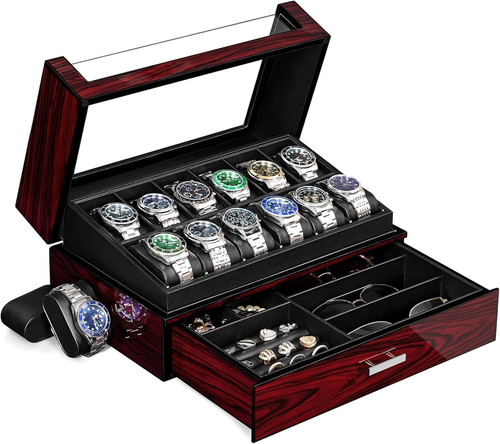 Porta orologi uomo12 scomparti - orologi,