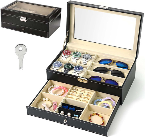 Portaorologi con scomparti - 6,